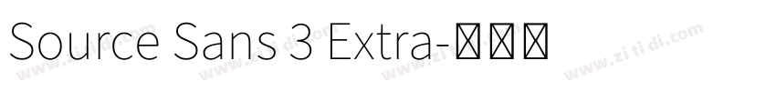 Source Sans 3 Extra字体转换 Source Sans 3 Extra字体转换